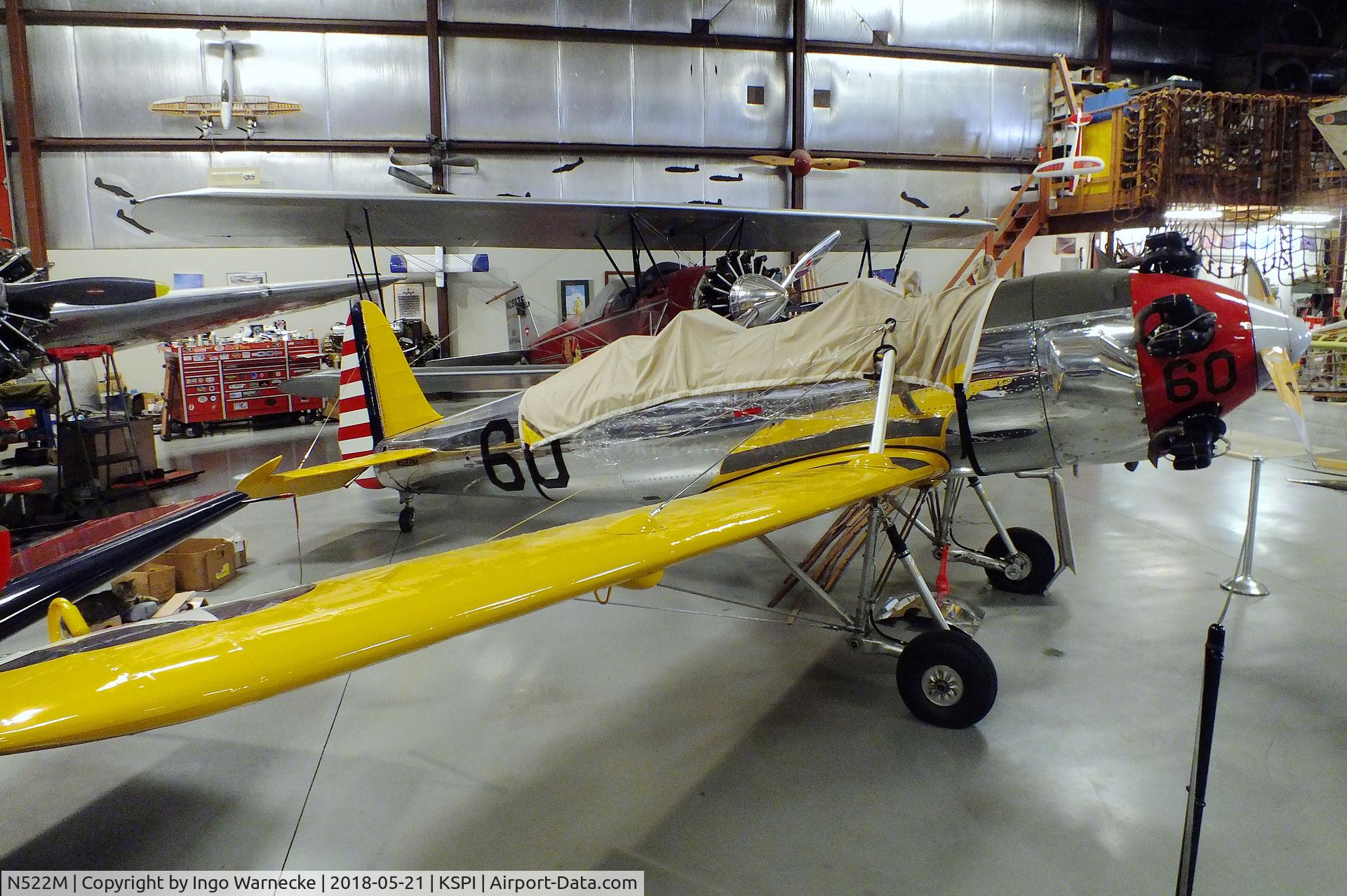 N522M, 1942 Ryan Aeronautical ST3KR C/N 2005, Ryan ST3KR (PT-22) at the Air Combat Museum, Springfield IL