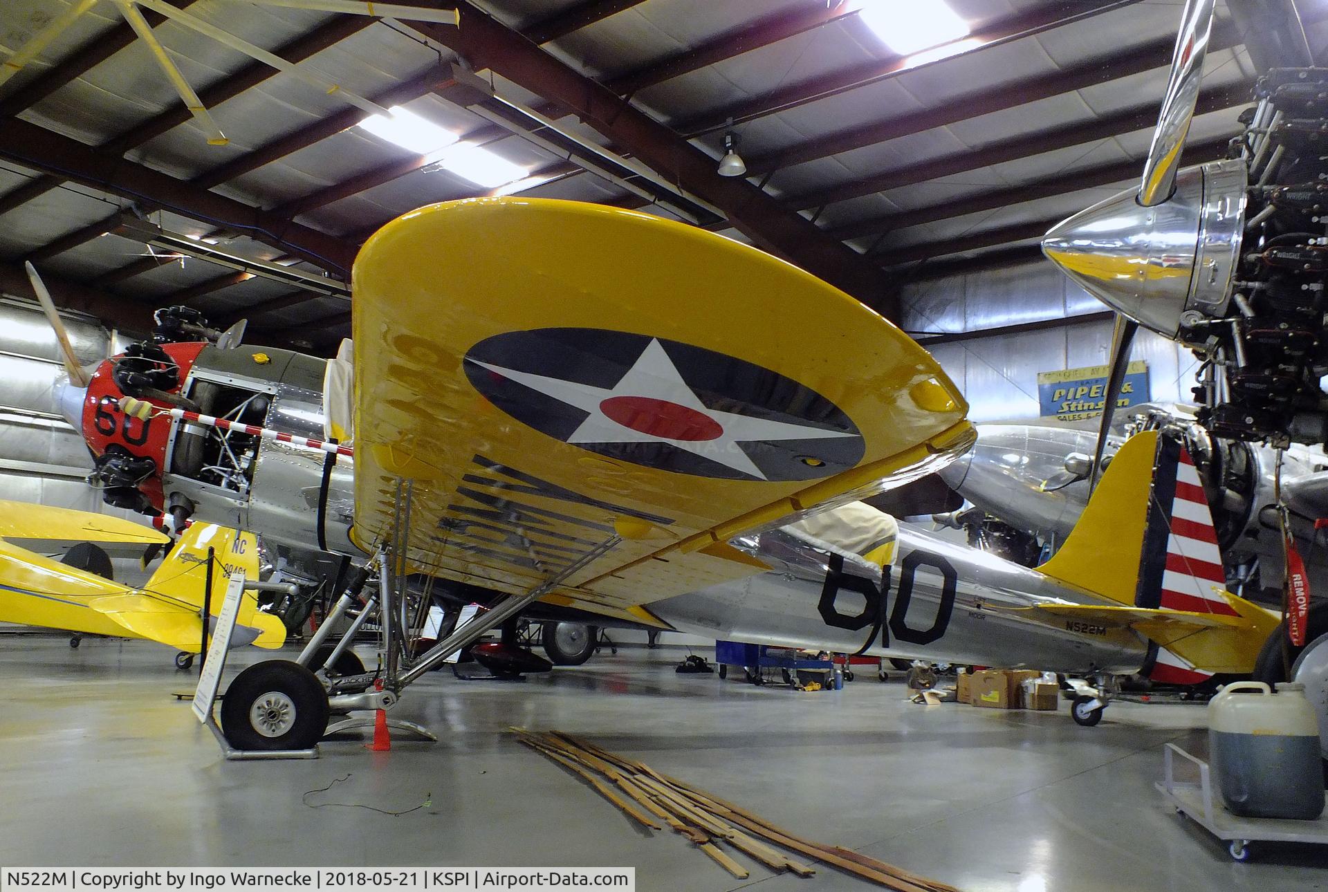 N522M, 1942 Ryan Aeronautical ST3KR C/N 2005, Ryan ST3KR (PT-22) at the Air Combat Museum, Springfield IL