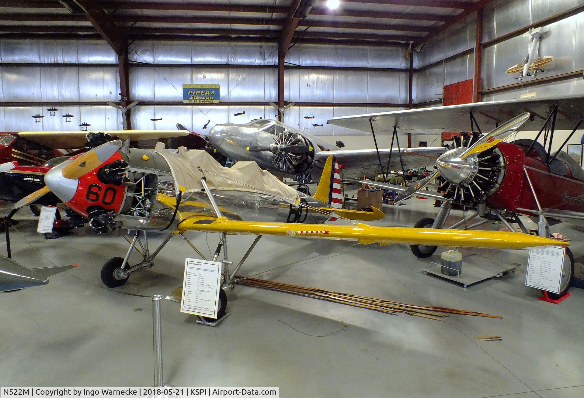 N522M, 1942 Ryan Aeronautical ST3KR C/N 2005, Ryan ST3KR (PT-22) at the Air Combat Museum, Springfield IL