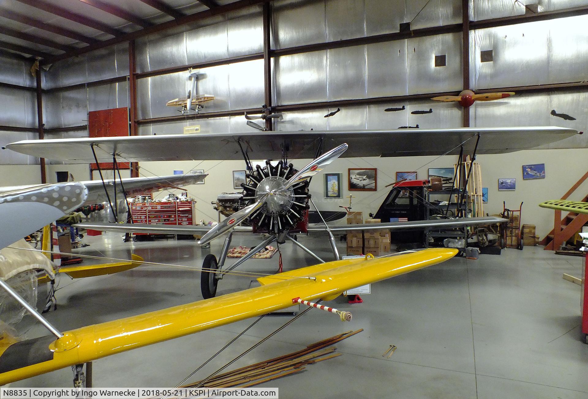N8835, 1928 Stearman C3-B Sport Commercial C/N 241, Stearman C3-B Sport Commercial at the Air Combat Museum, Springfield IL