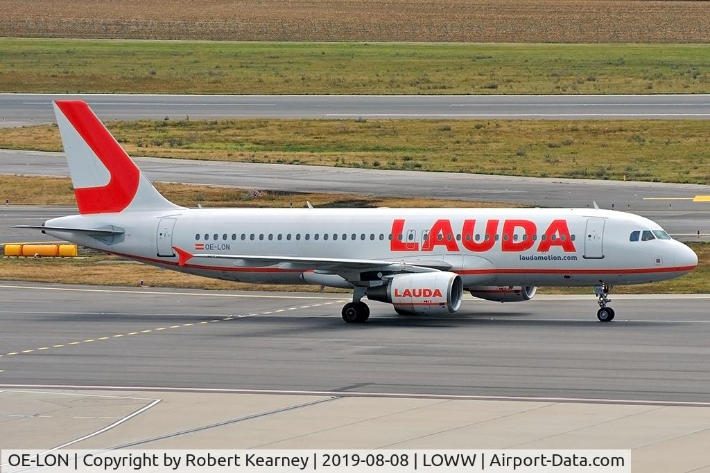 OE-LON, 2007 Airbus A320-214 C/N 3048, Taxiing in after arrival