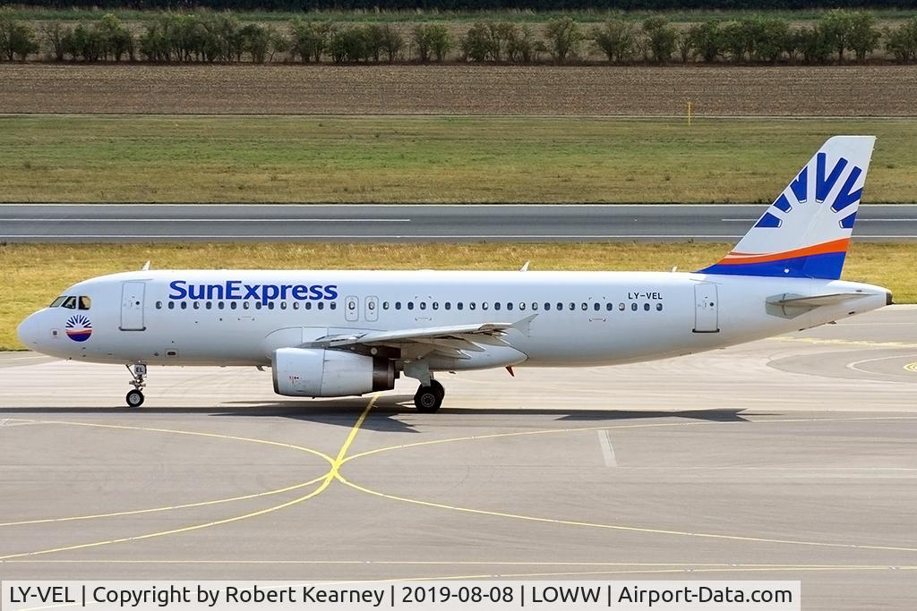 LY-VEL, 2003 Airbus A320-232 C/N 1998, Taxiing out for departure