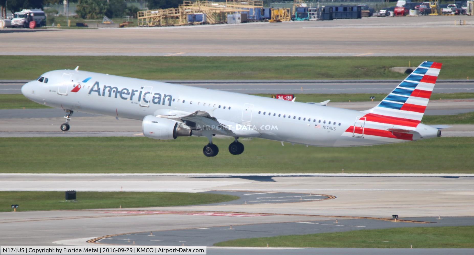 N174US, 2001 Airbus A321-211 C/N 1492, MCO 2016