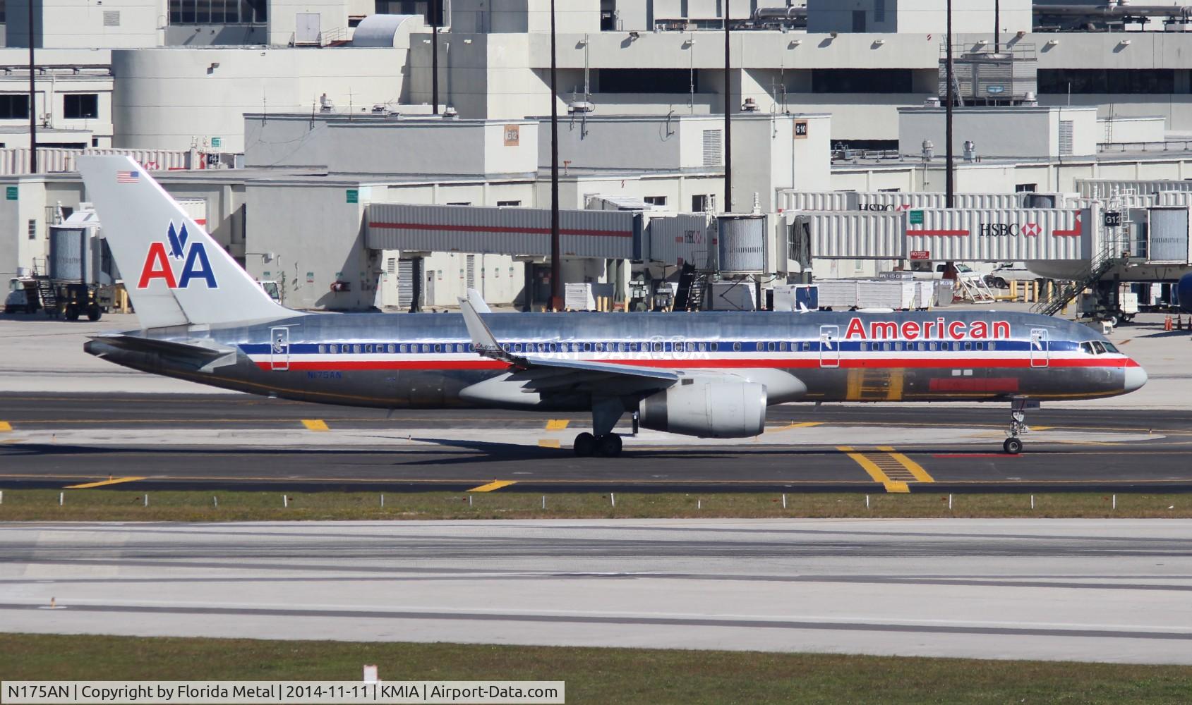 N175AN, 2001 Boeing 757-223 C/N 32394, MIA 2014