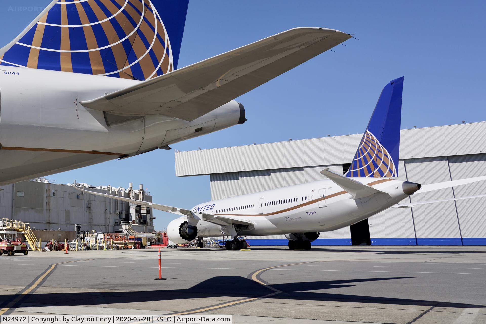 N24972, 2018 Boeing 787-9 Dreamliner C/N 40939, SFO 2020.