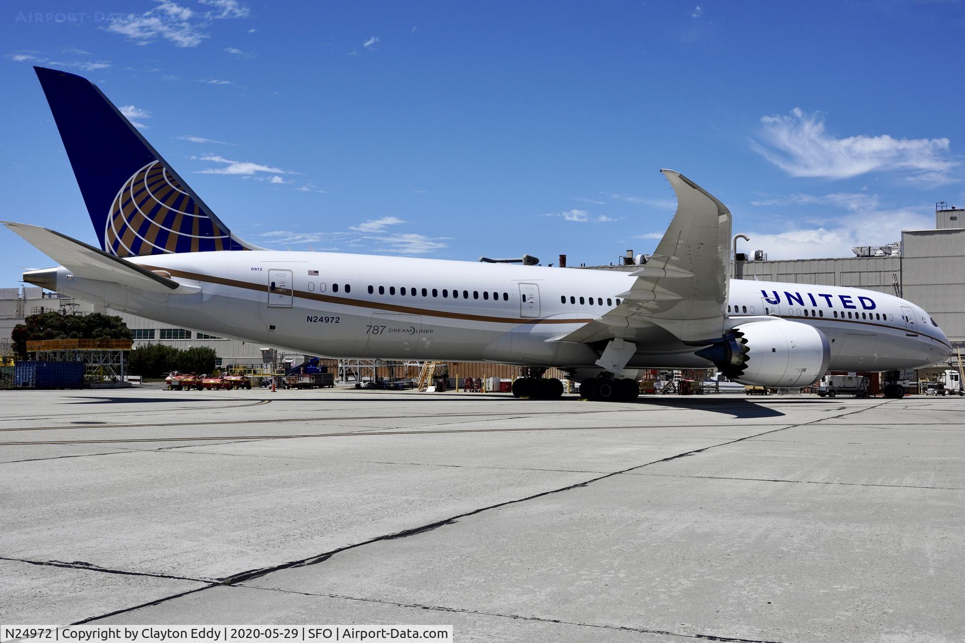 N24972, 2018 Boeing 787-9 Dreamliner C/N 40939, SFO 2020.