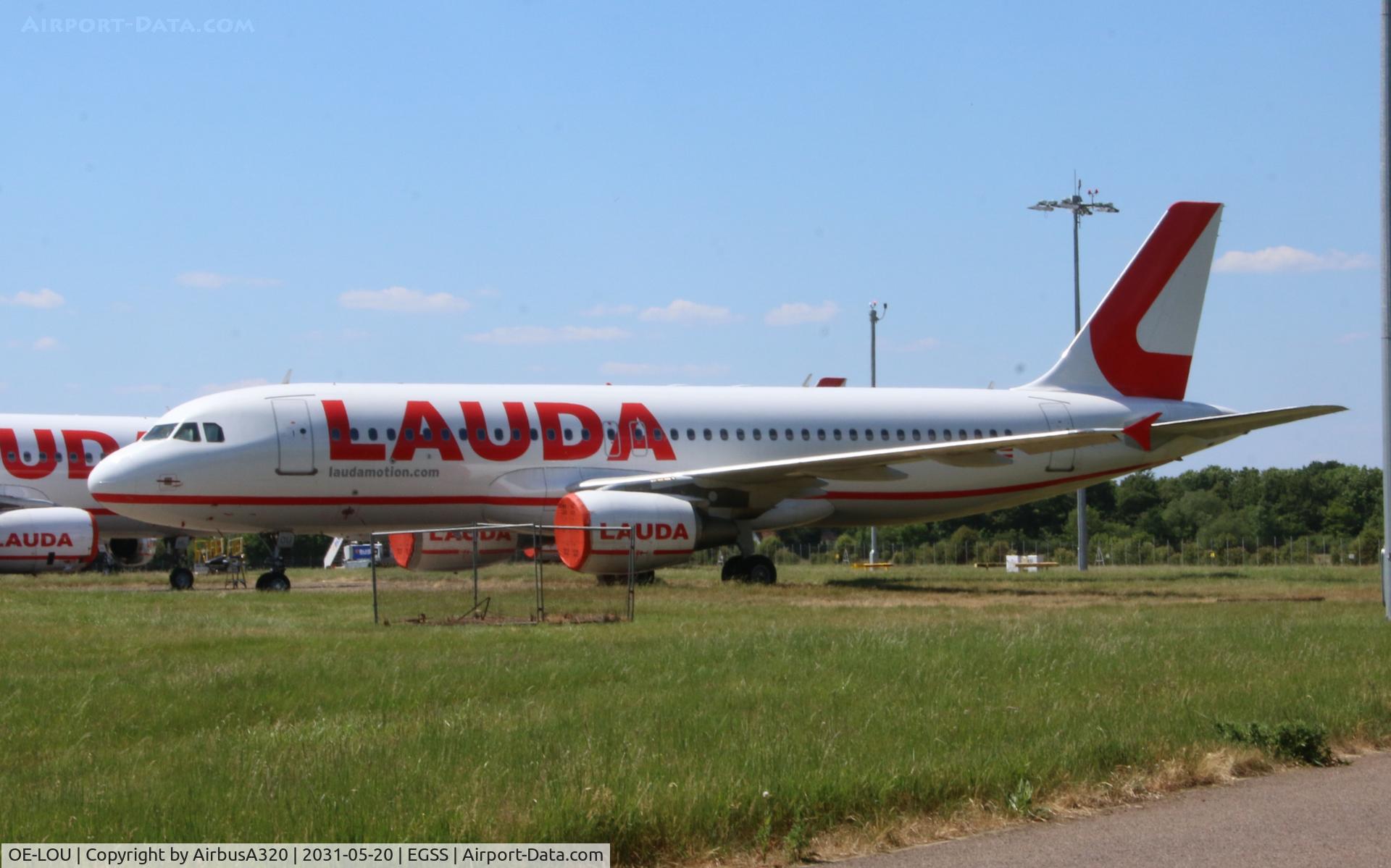 OE-LOU, 2007 Airbus A320-214 C/N 3132, Seen stored at STN following the airline ceasing ops