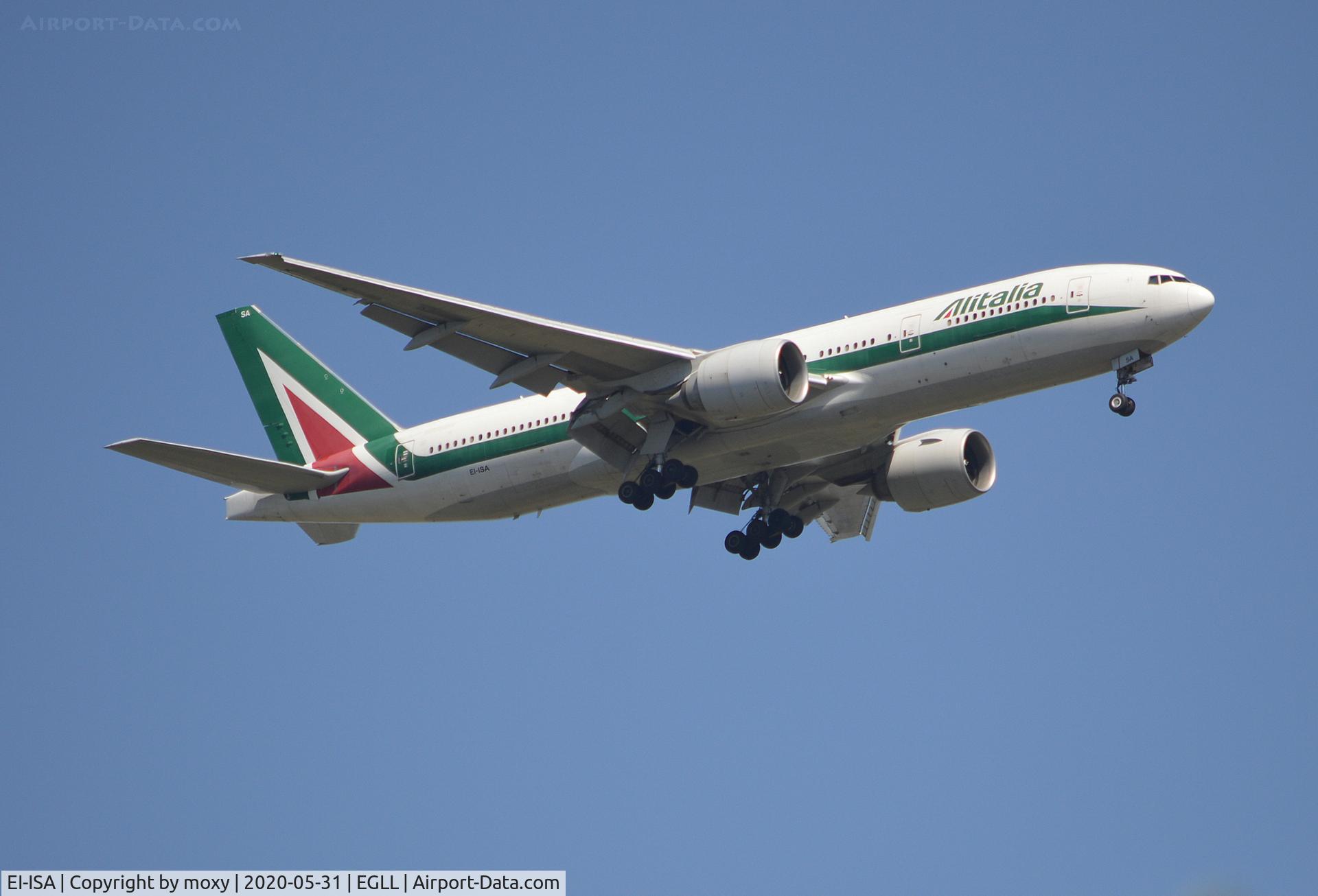EI-ISA, 2002 Boeing 777-243/ER C/N 32855, Boeing 777-243/ER on finals to 9R London Heathrow.