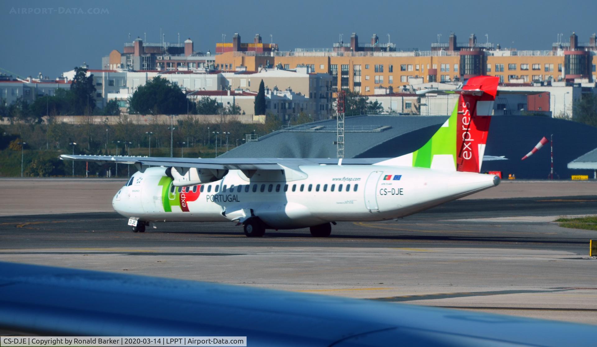 CS-DJE, 2015 ATR 72-600 (72-212A) C/N 1236, Taxi Lisboa
