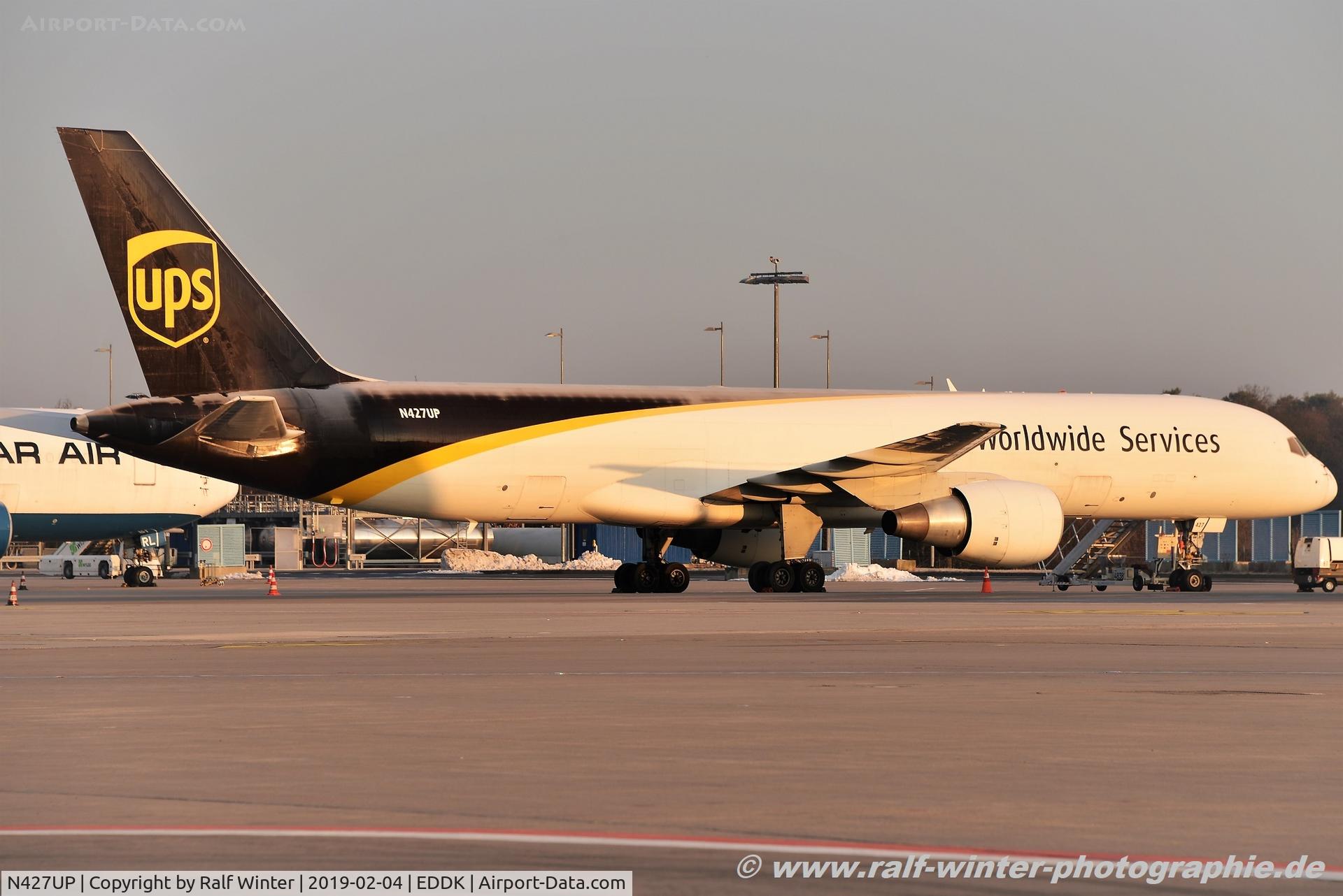N427UP, 1992 Boeing 757-24APF C/N 25458, Boeing 757-24APF - 5X UPS United Parcel Service - 25458 - N427UP - 04.02.2019 - CGN