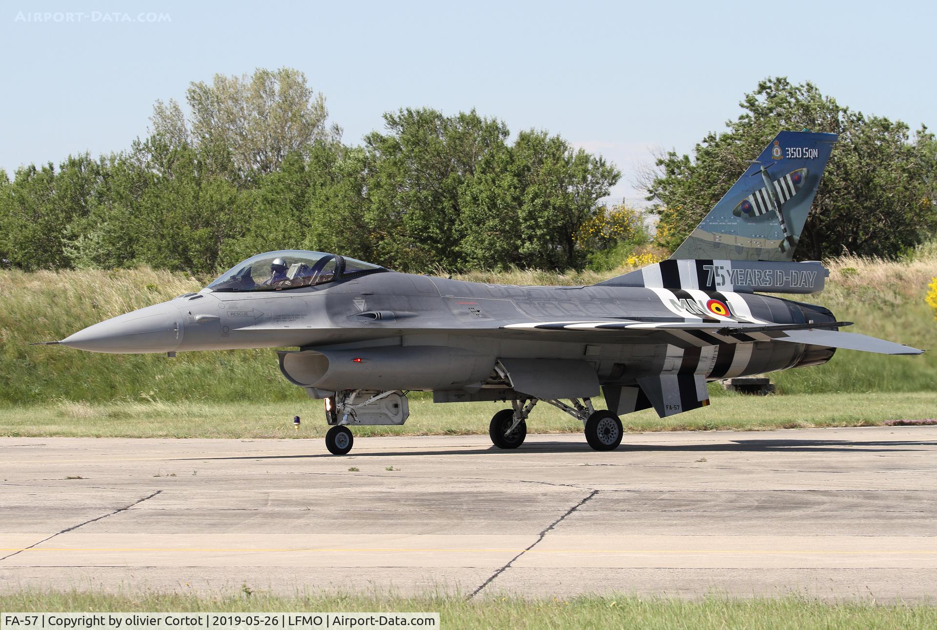 FA-57, 1980 SABCA F-16AM Fighting Falcon C/N 6H-57, Orange airshow, june 2019