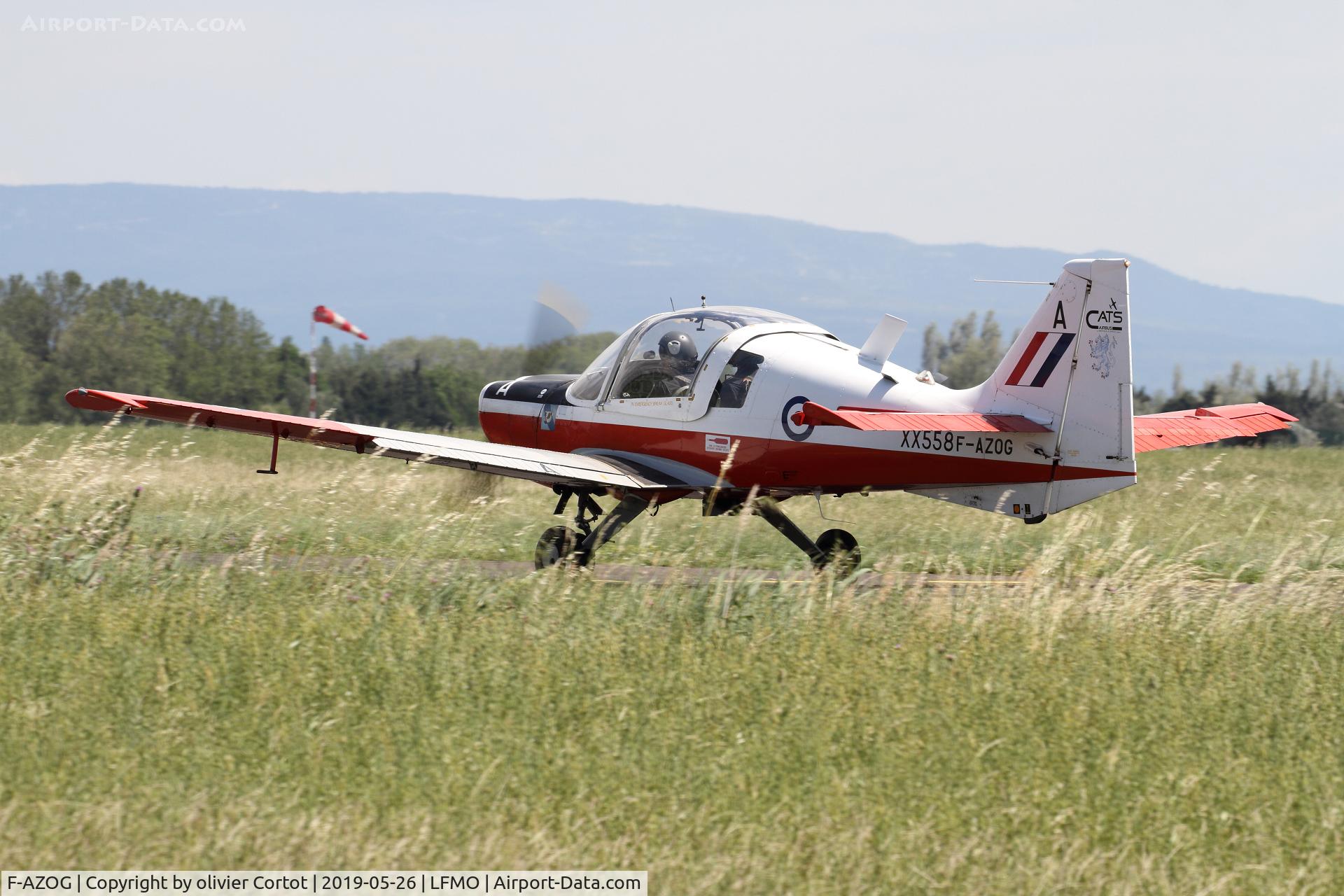 F-AZOG, 1973 Scottish Aviation Bulldog T.1 C/N BH.120/254, Orange airshow, june 2019