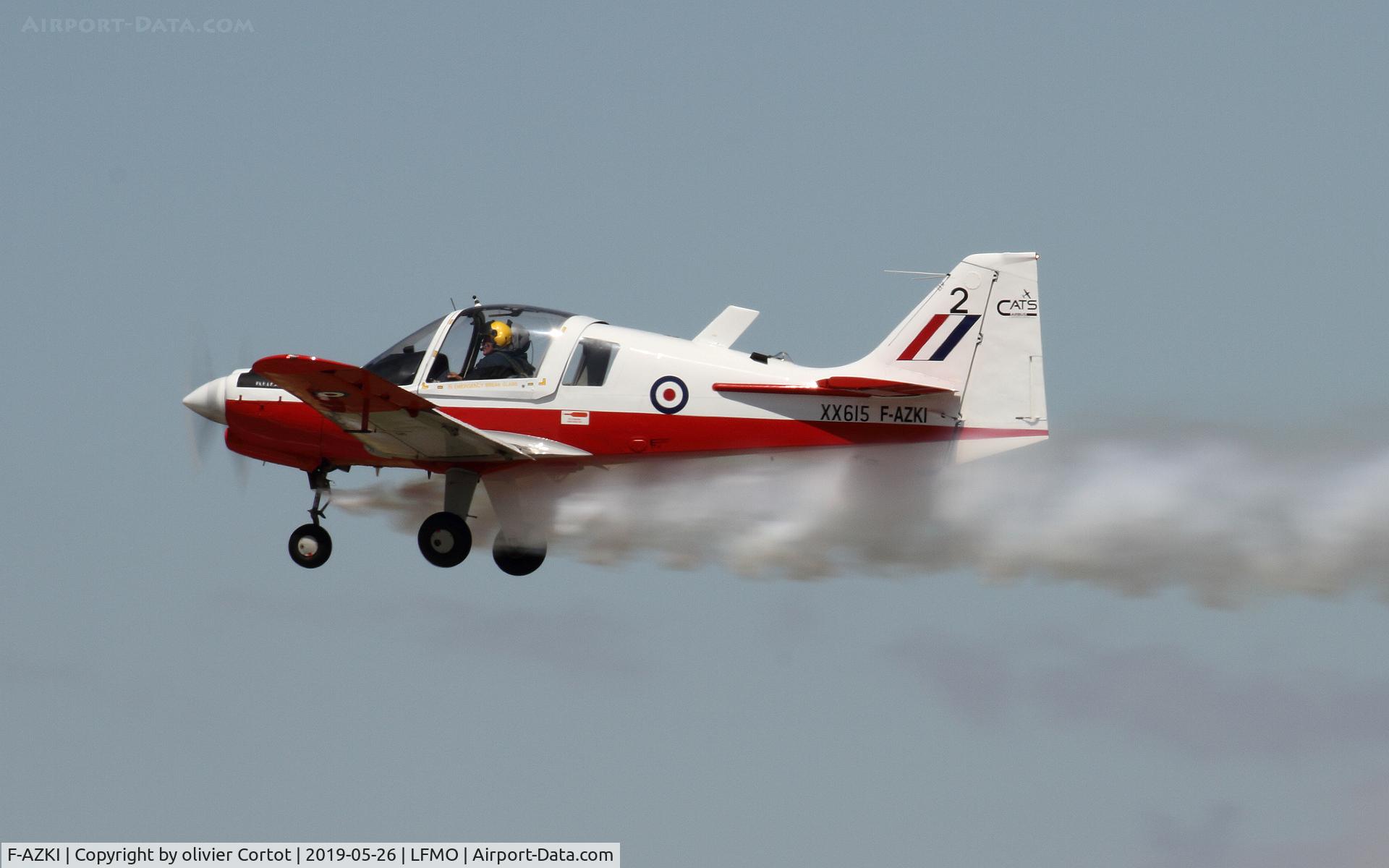 F-AZKI, 1974 Scottish Aviation Bulldog T.1 C/N BH.120/273, Orange airshow, june 2019