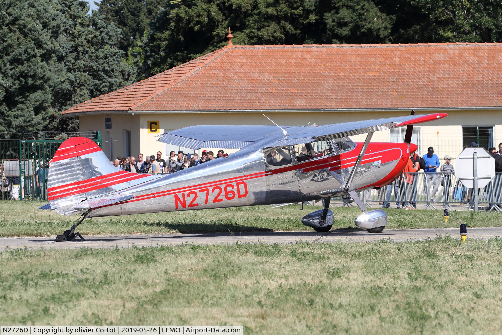 N2726D, 1952 Cessna 170B C/N 25268, Orange airshow, june 2019
