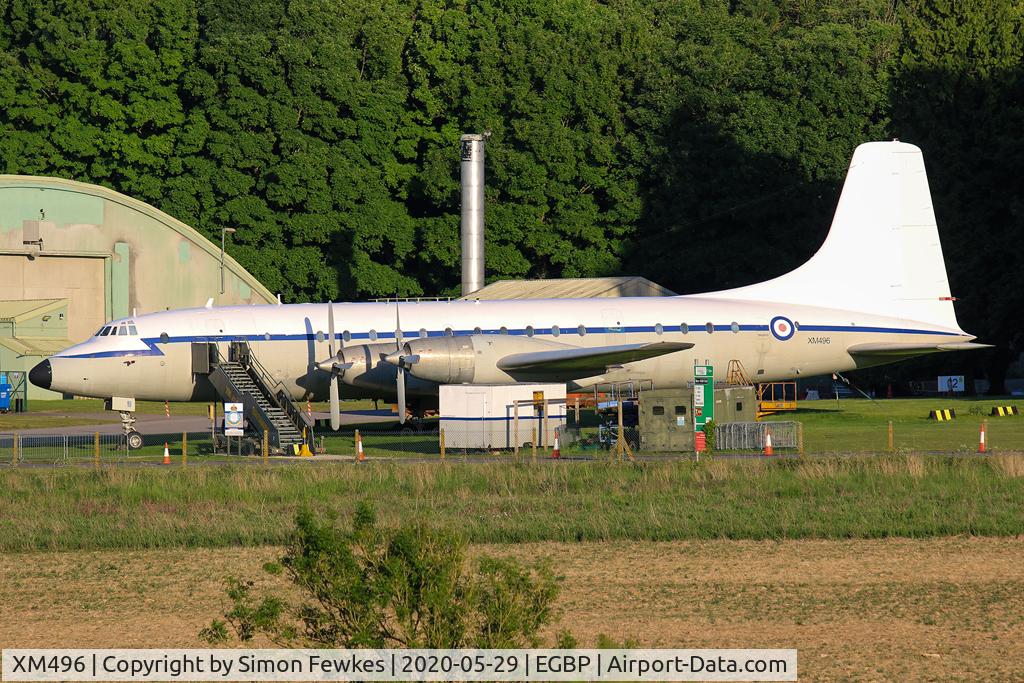 XM496, 1959 Bristol Britannia C.1 (175 Britannia 253F) C/N 13508, Bristol Britannia XM496 at Kemble Airfield.