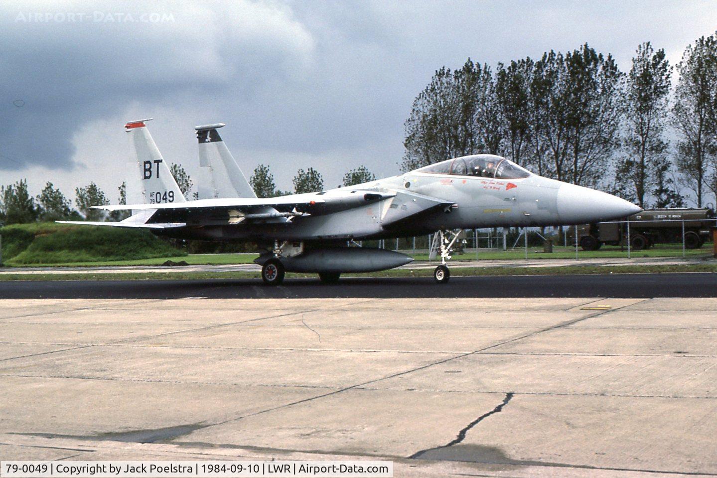 79-0049, McDonnell Douglas F-15C Eagle C/N 592/C118, BT of 22 TFS/36 FW at Leeuwarden AFB