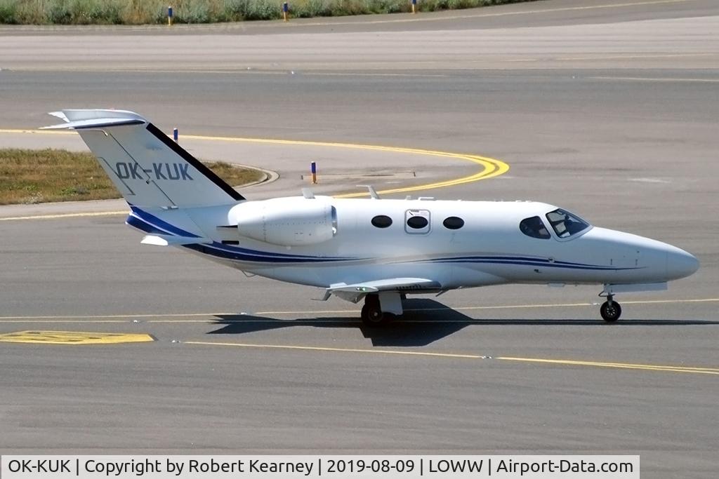 OK-KUK, 2009 Cessna 510 Citation Mustang Citation Mustang C/N 510-0270, Taxiing in after arrival