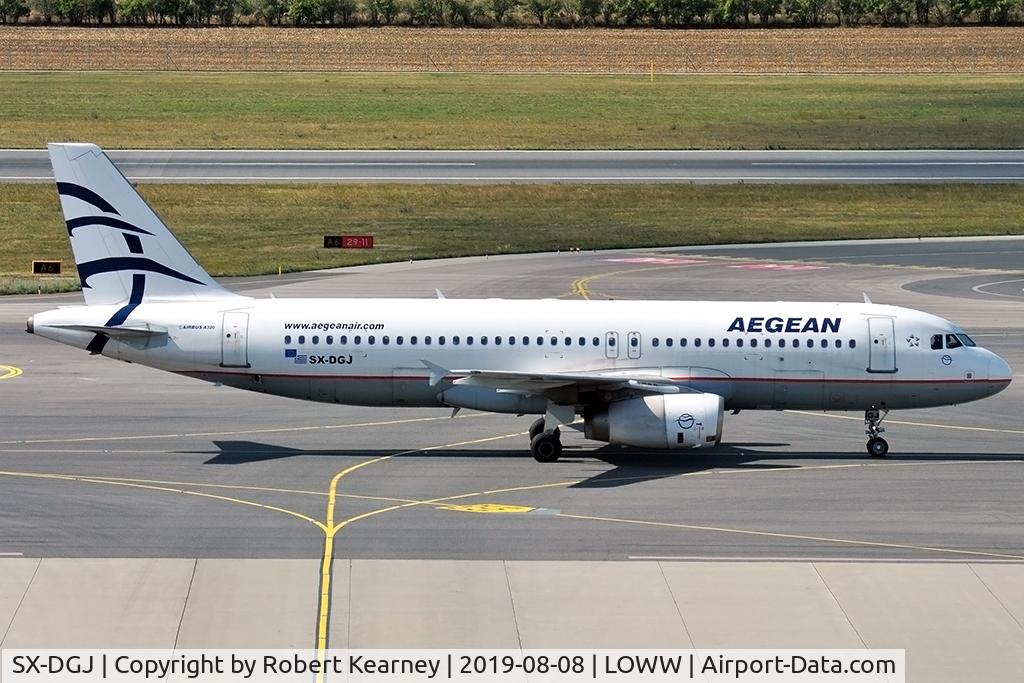 SX-DGJ, 2007 Airbus A320-232 C/N 3316, Taxiing in after arrival
