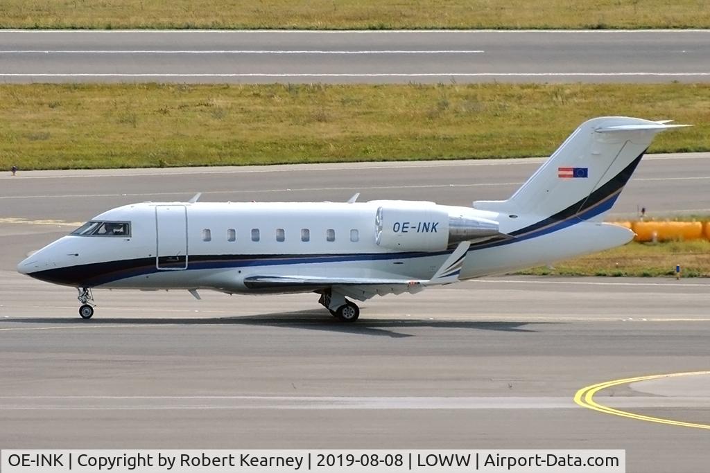 OE-INK, 2009 Bombardier Challenger 605 (CL-600-2B16) C/N 5825, Taxiing out for departure