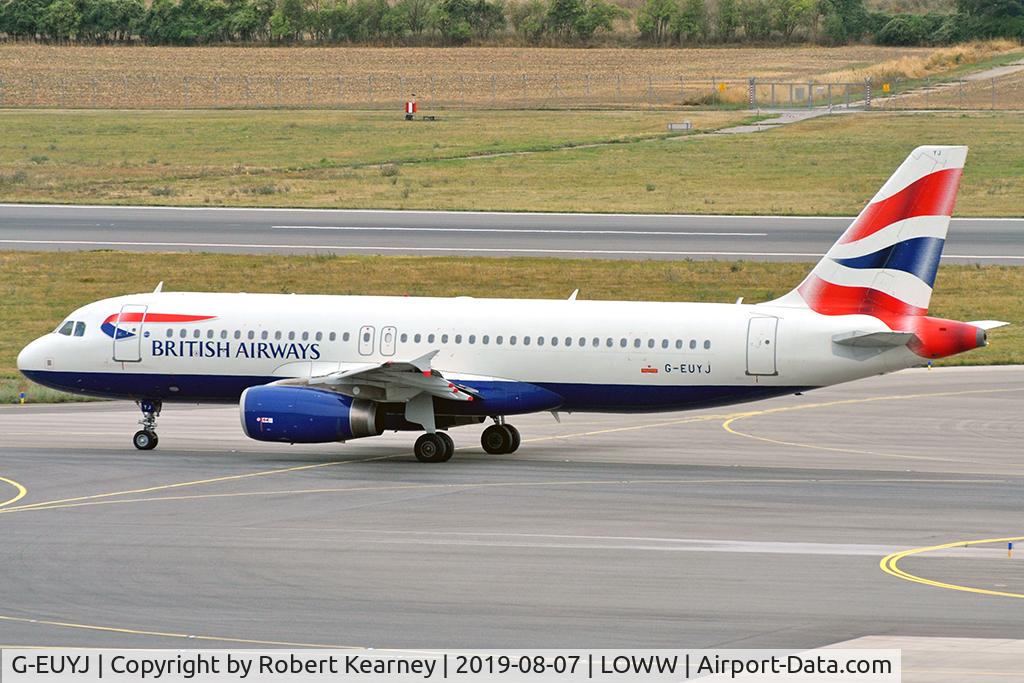 G-EUYJ, 2010 Airbus A320-232 C/N 4464, Taxiing out for departure