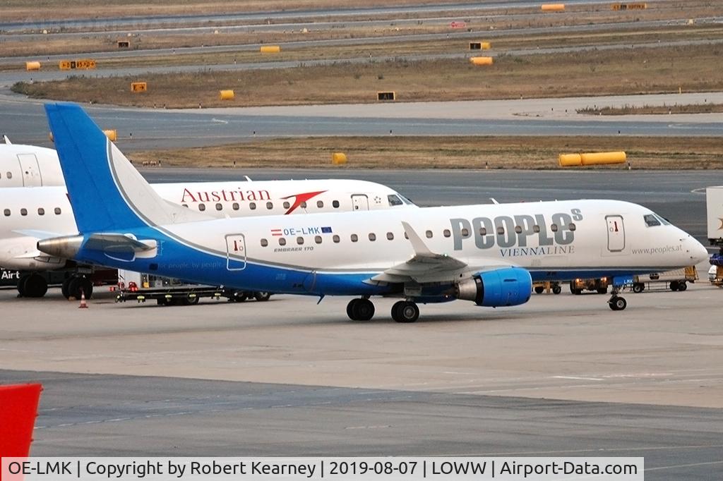OE-LMK, 2006 Embraer 170LR (ERJ-170-100LR) C/N 17000150, Pulling in to parking