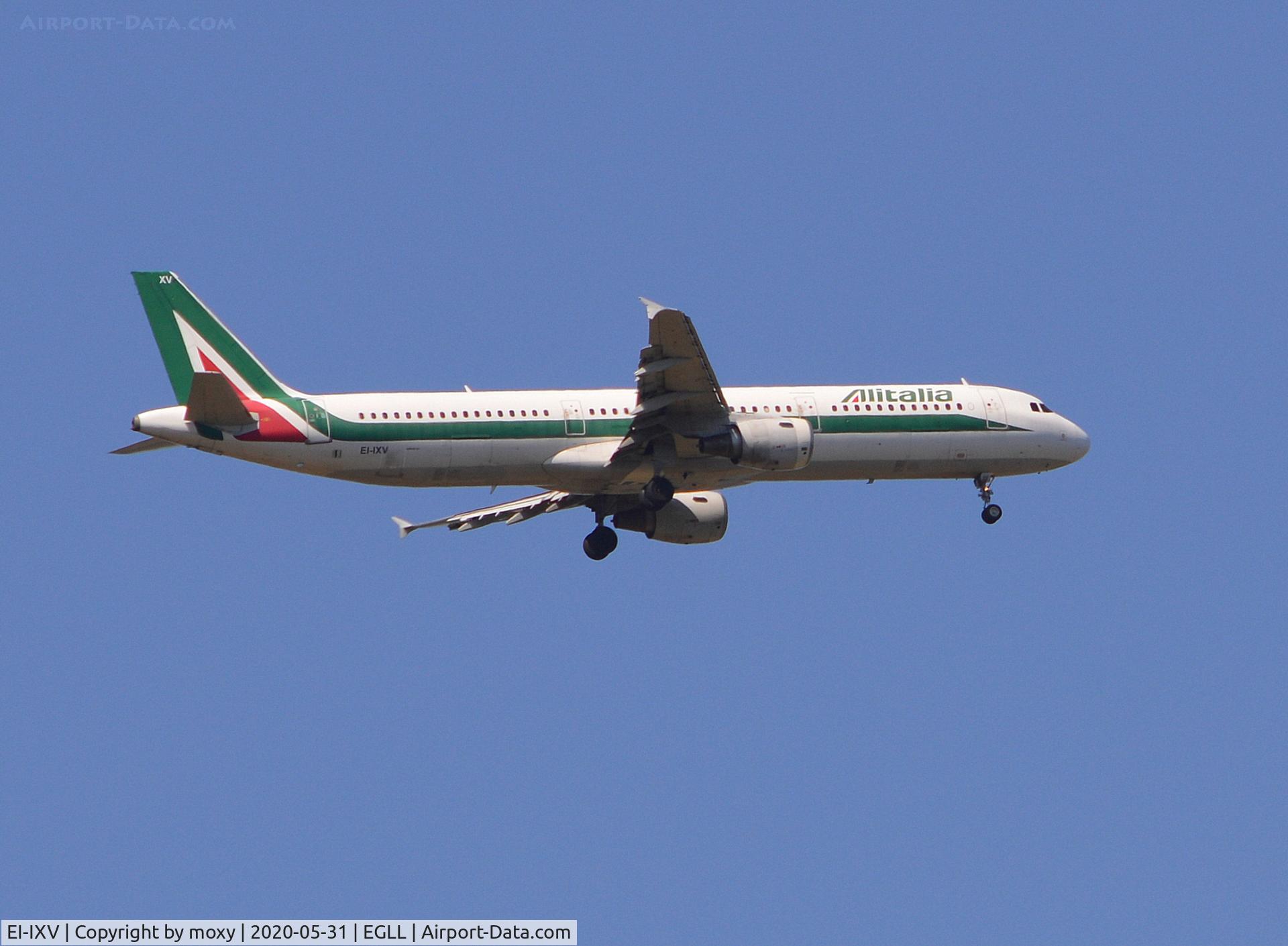 EI-IXV, 1998 Airbus A321-112 C/N 819, Airbus A321-112 on finals to 9R London Heathrow.