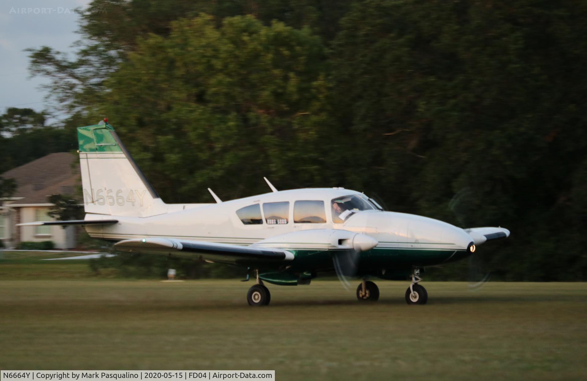 N6664Y, 1968 Piper PA-23-250 C/N 27-3980, Piper PA-23-250
