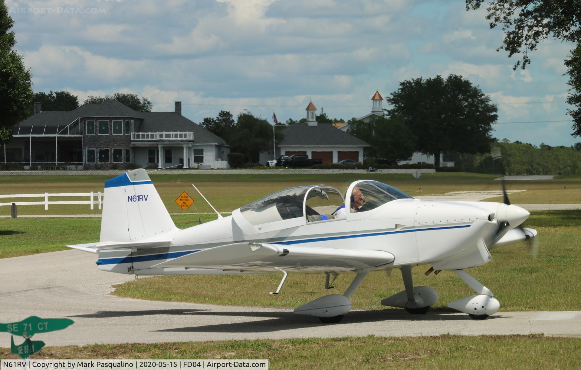 N61RV, 1993 Vans RV-6A C/N 001 (N61RV), Vans RV-6A