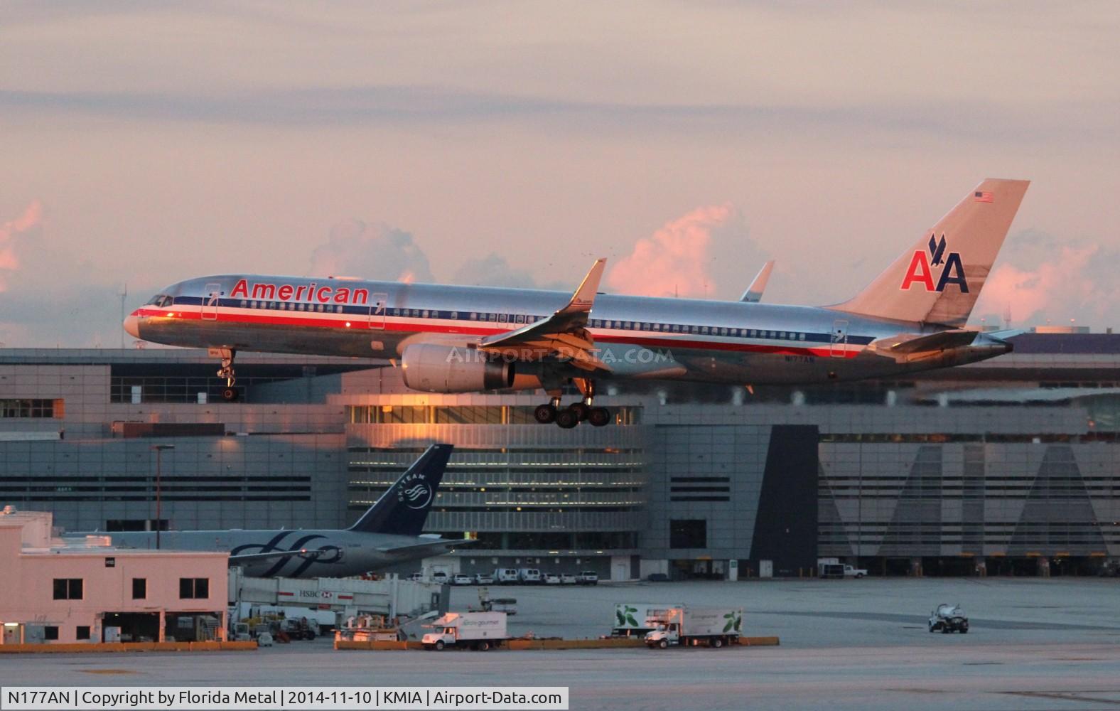 N177AN, 2002 Boeing 757-223 C/N 32396, MIA 2014