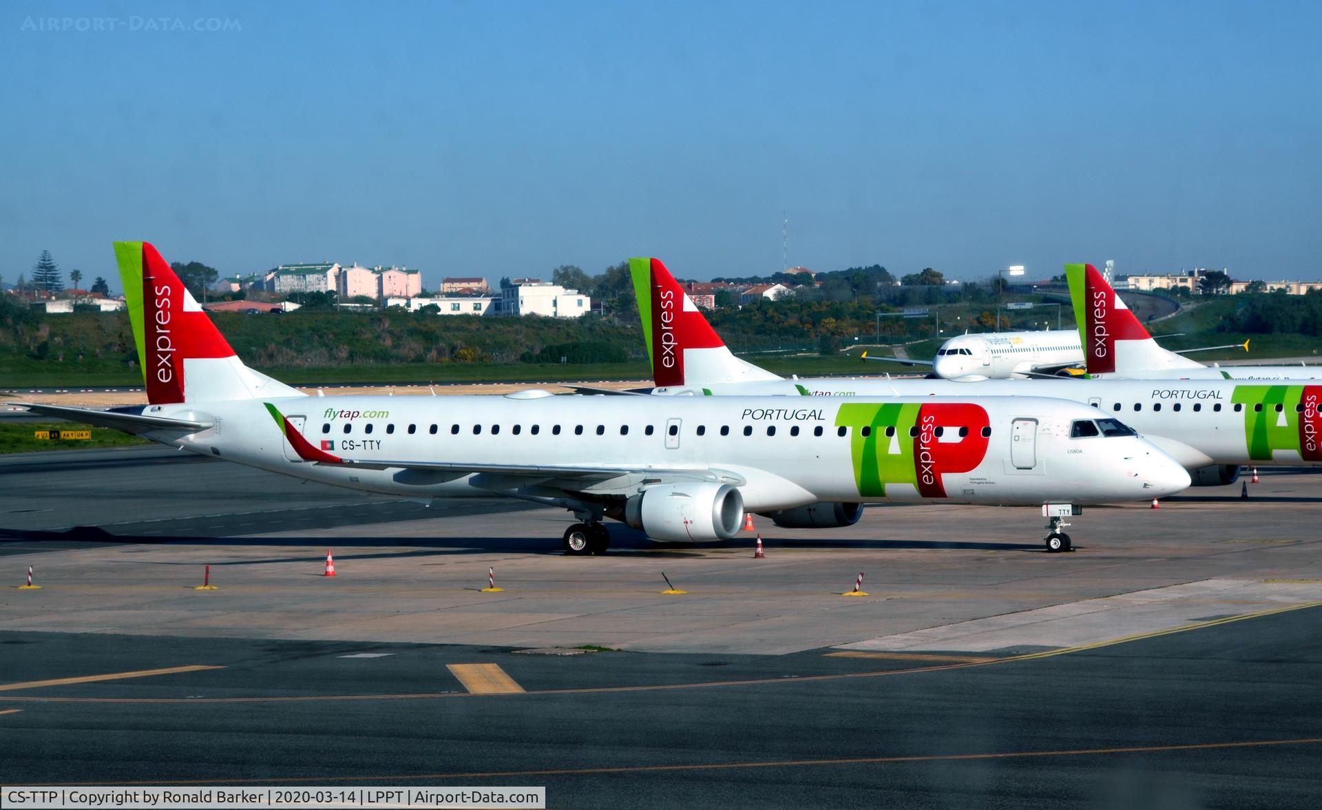 CS-TTP, 2000 Airbus A319-111 C/N 1165, Parked Lisboa
