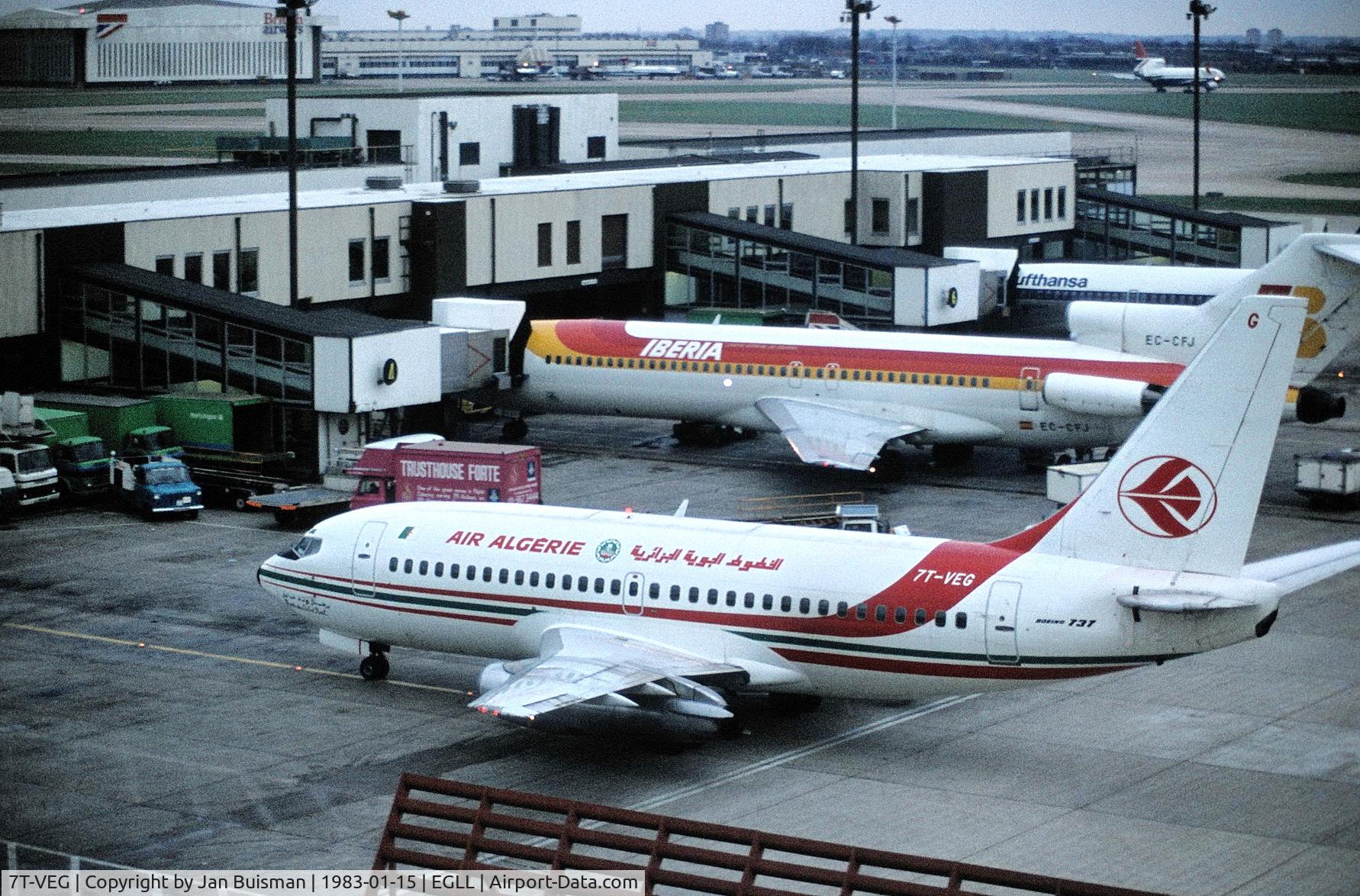 7T-VEG, 1974 Boeing 737-2D6 C/N 20884, Air Algerie