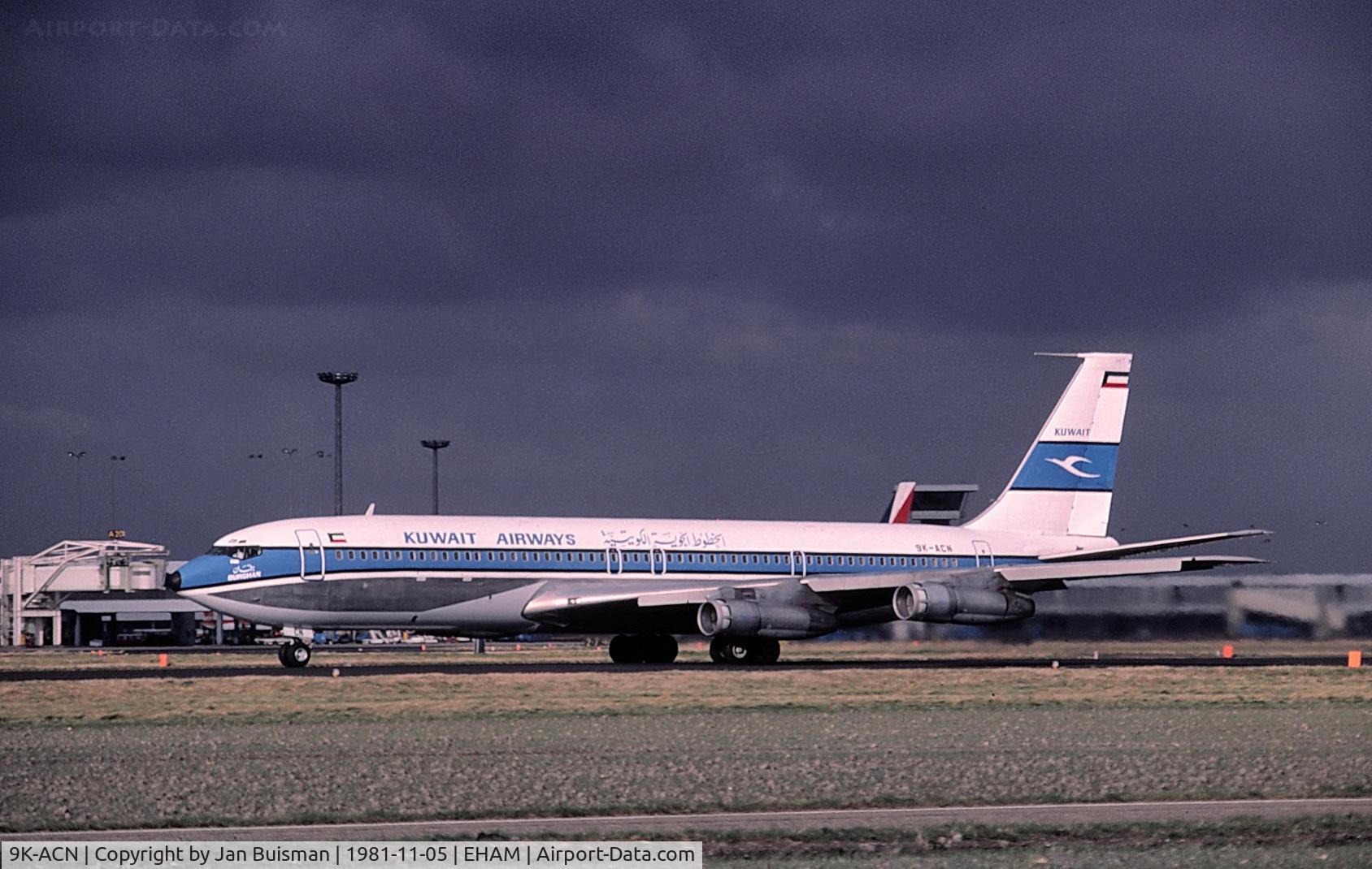 9K-ACN, 1972 Boeing 707-369C C/N 20547, Kuwait Airways