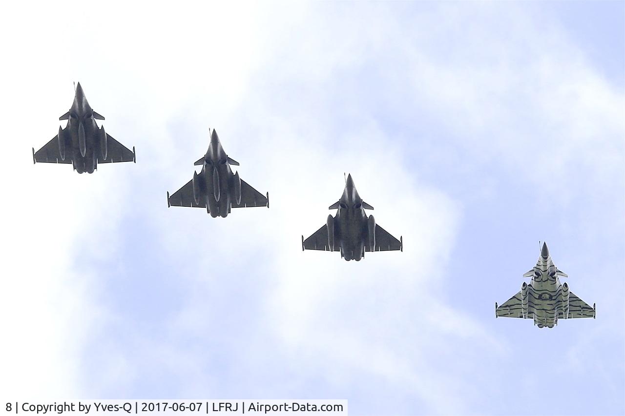 8, Dassault Rafale M C/N 8, Dassault Rafale M, Flight over Landivisiau Naval Air Base (LFRJ) Tiger Meet 2017