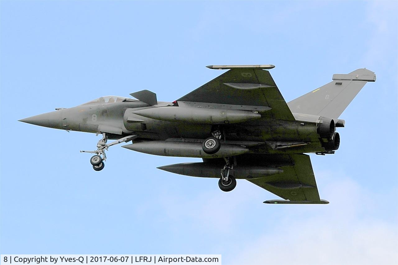8, Dassault Rafale M C/N 8, Dassault Rafale M, On final rwy 26, Landivisiau Naval Air Base (LFRJ) Tiger Meet 2017