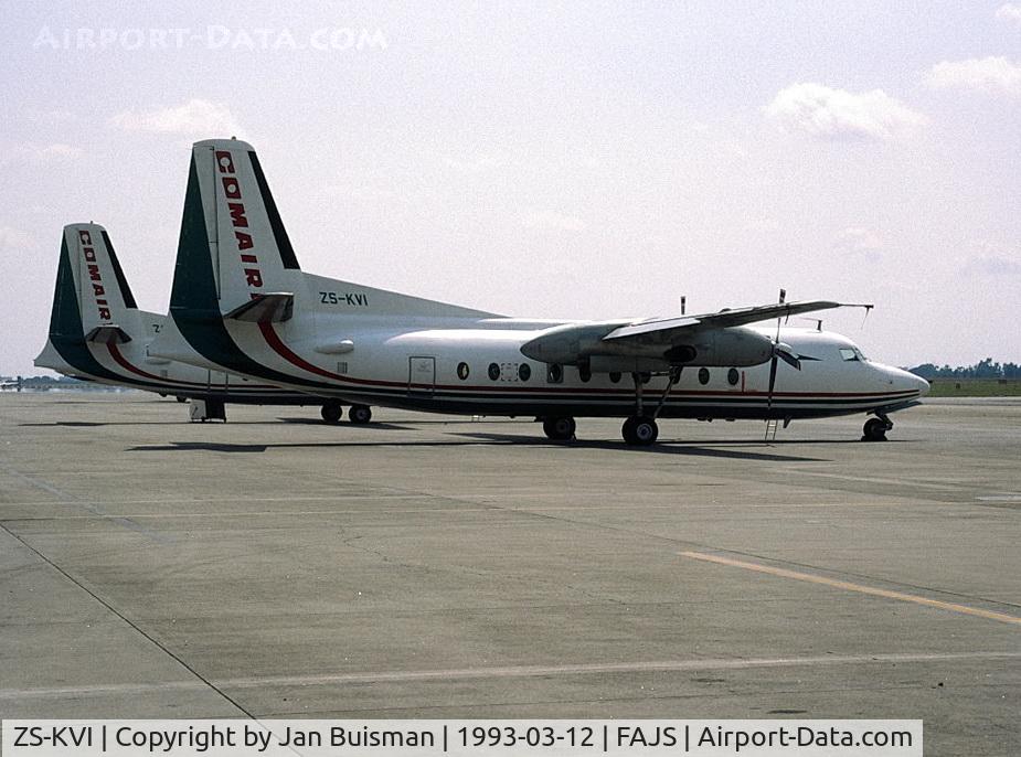 ZS-KVI, Fokker F-27-200 Friendship C/N ZS-KVI Not found, Comair
