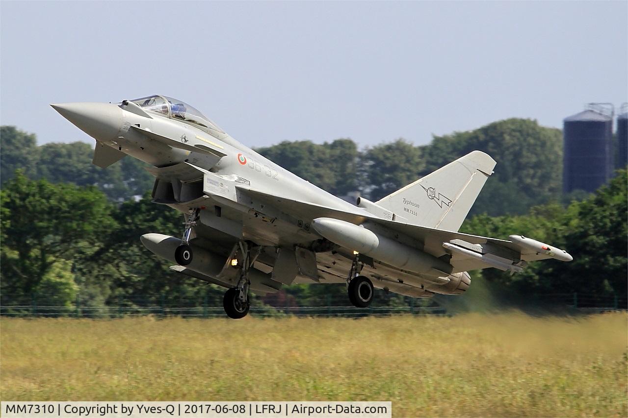 MM7310, Eurofighter EF-2000 Typhoon S C/N IS042, Eurofighter EF-2000 Typhoon S, Take off rwy 26, Landivisiau Naval Air Base (LFRJ) Tiger Meet 2017