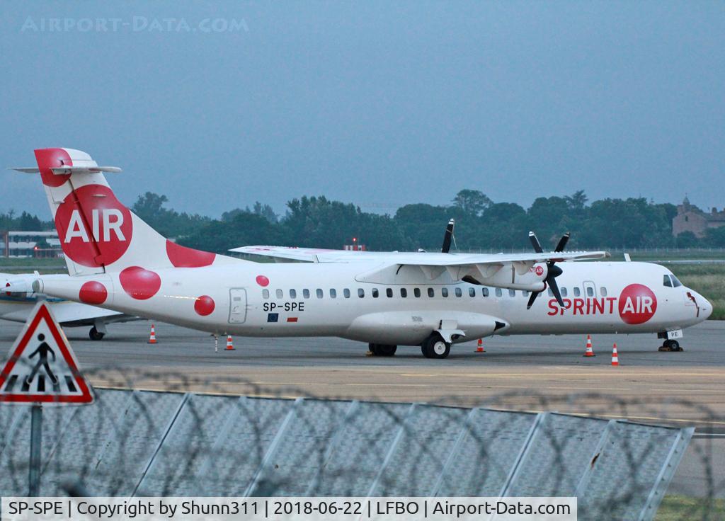 SP-SPE, 1995 ATR 72-202 C/N 441, Parked at the General Aviation area...