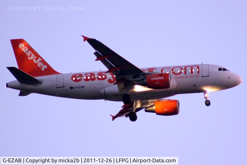 G-EZAB, 2006 Airbus A319-111 C/N 2681, Landing