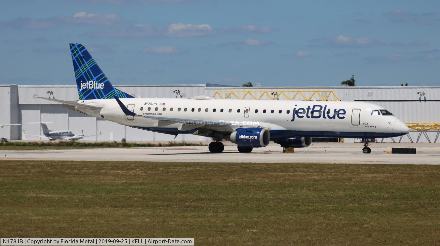 N178JB, 2005 Embraer 190AR (ERJ-190-100IGW) C/N 19000004, FLL 2019