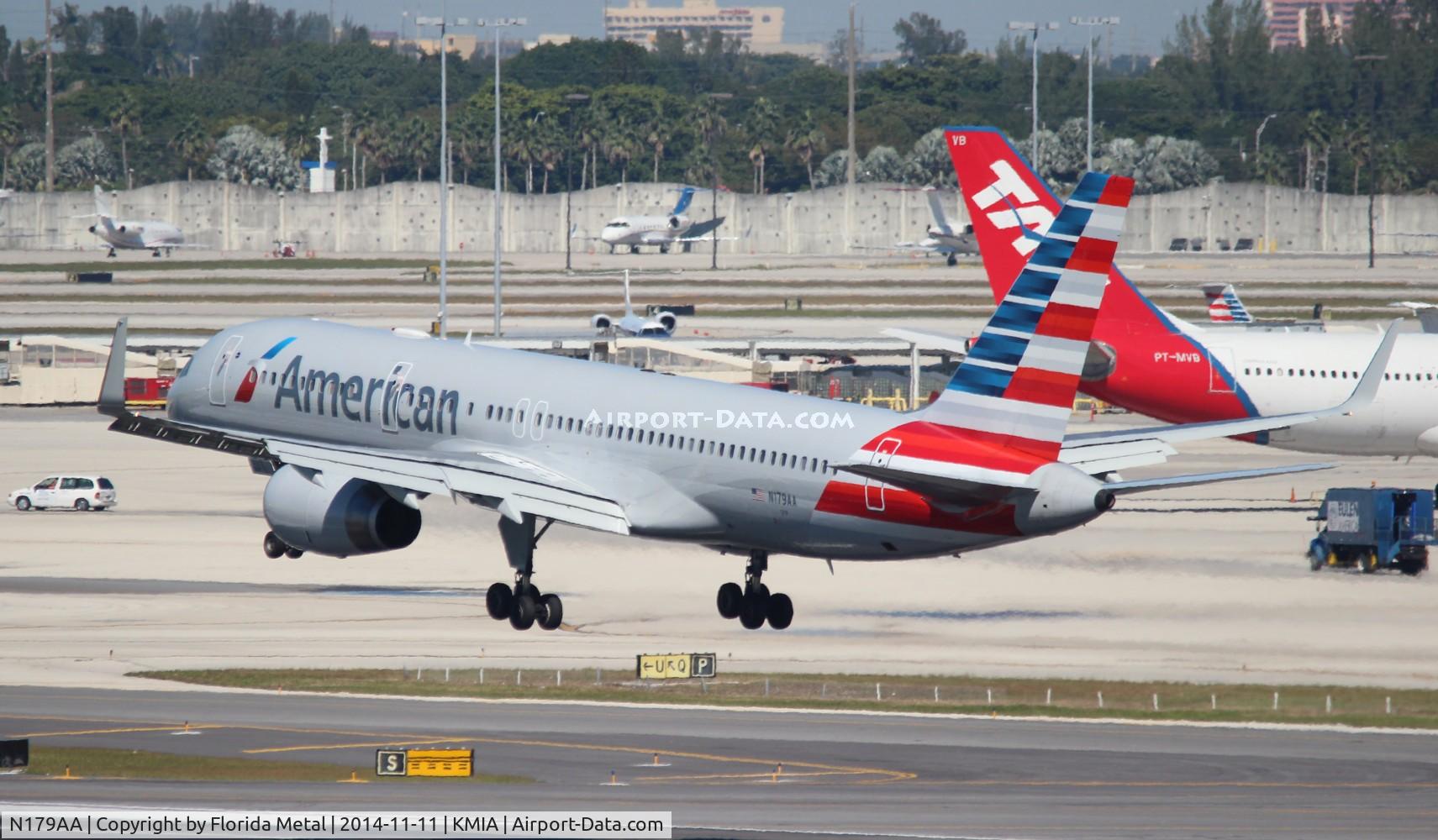 N179AA, 2002 Boeing 757-223 C/N 32397, MIA 2014