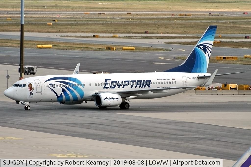 SU-GDY, 2010 Boeing 737-866 C/N 40758, Taxiing in after arrival