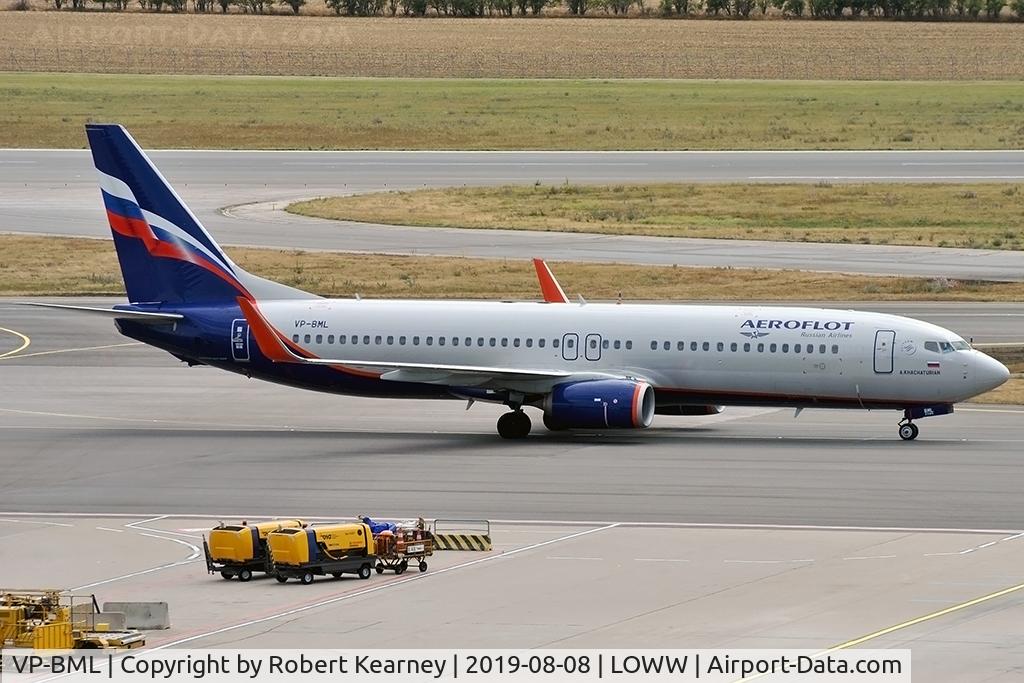 VP-BML, 2017 Boeing 737-800 C/N 44434, Taxiing in after arrival