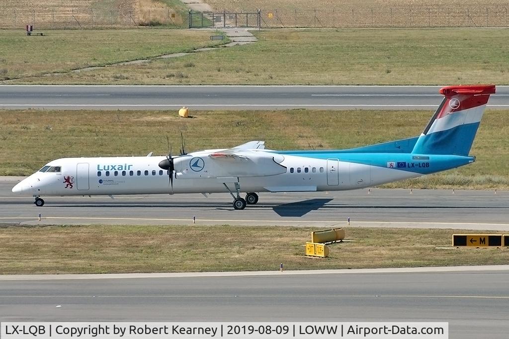 LX-LQB, 2015 De Havilland Canada DHC-8-402Q Dash 8 C/N 4512, Taxiing out for departure