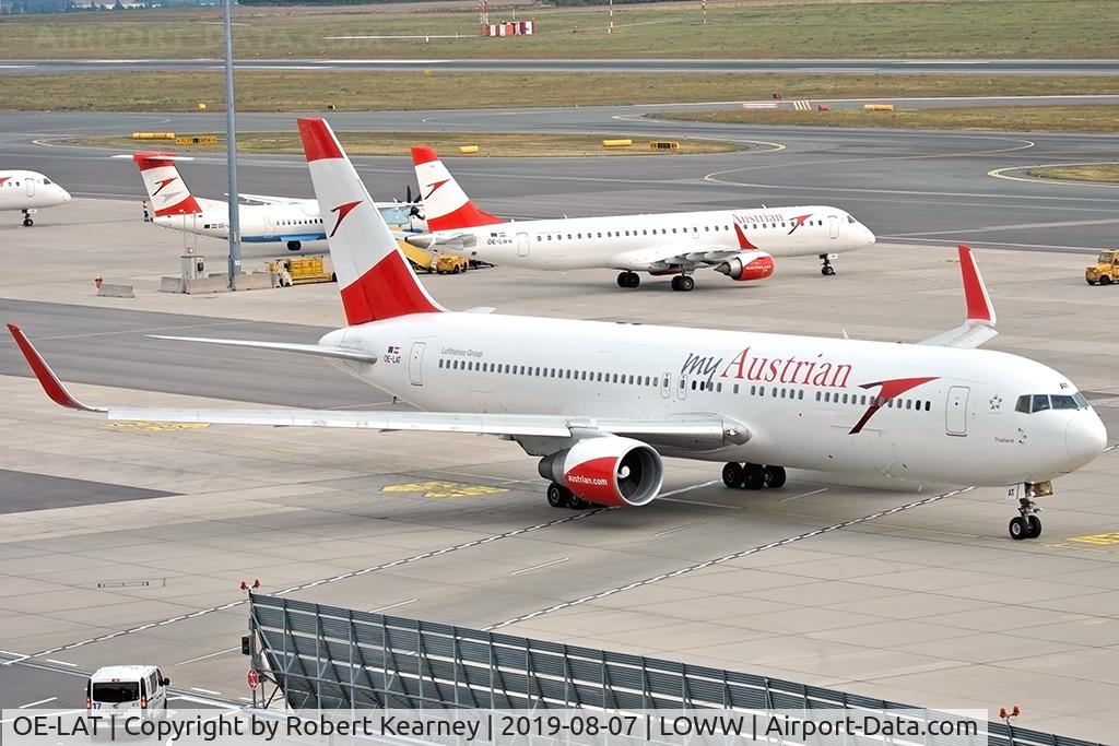 OE-LAT, 1991 Boeing 767-31A C/N 25273, Taxiing out for departure