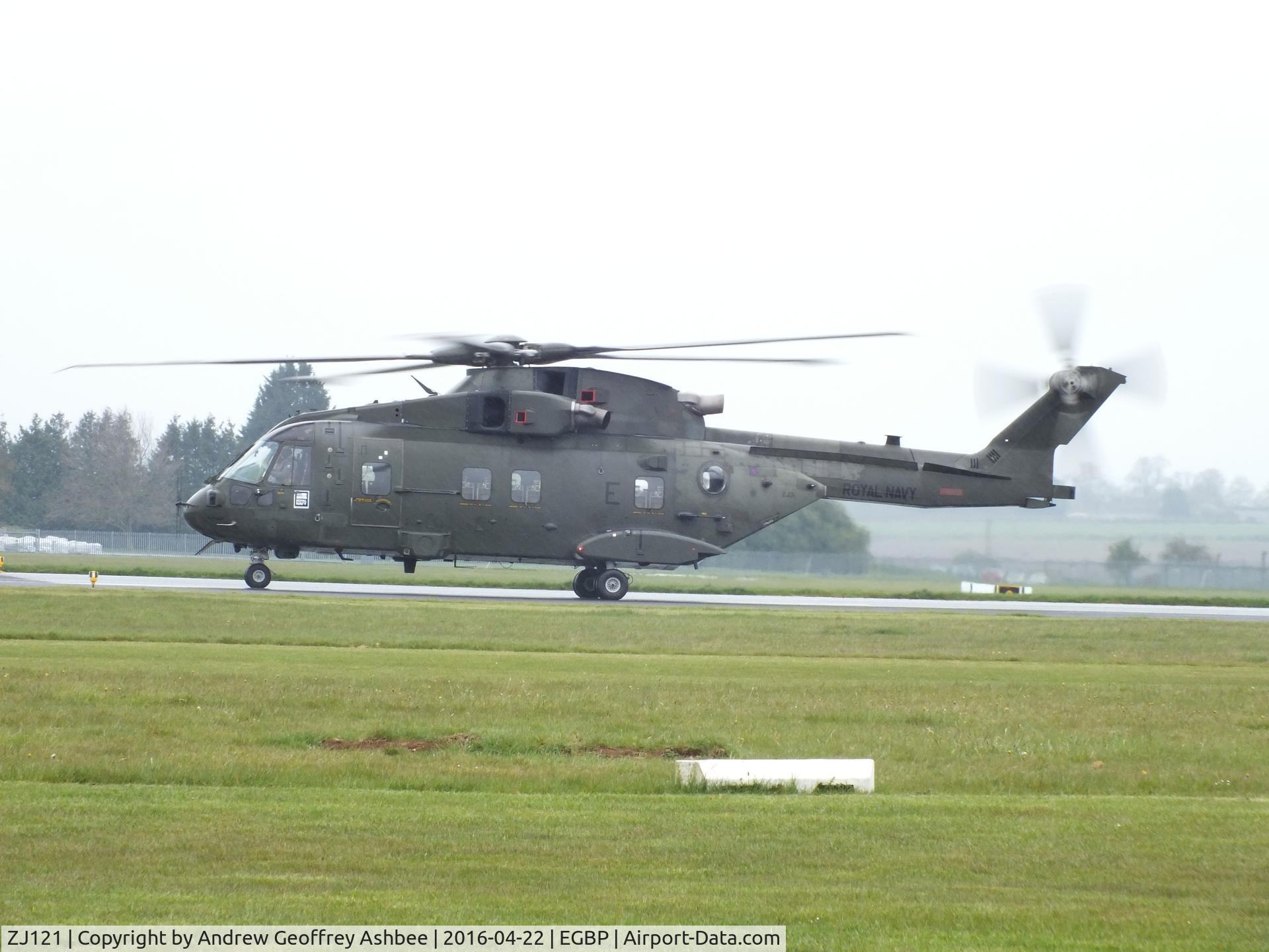 ZJ121, 2000 Agusta/Westland Merlin HC.4 C/N 50099/RAF05, ZJ121 at Cotswold Airport.