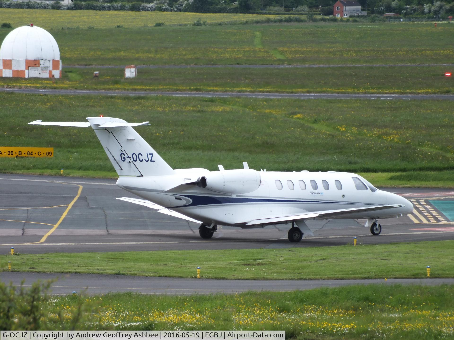 G-OCJZ, 1994 Cessna 525A CitationJet CJ2 C/N 525A-0051, G-OCJZ at Gloucestershire Airport.