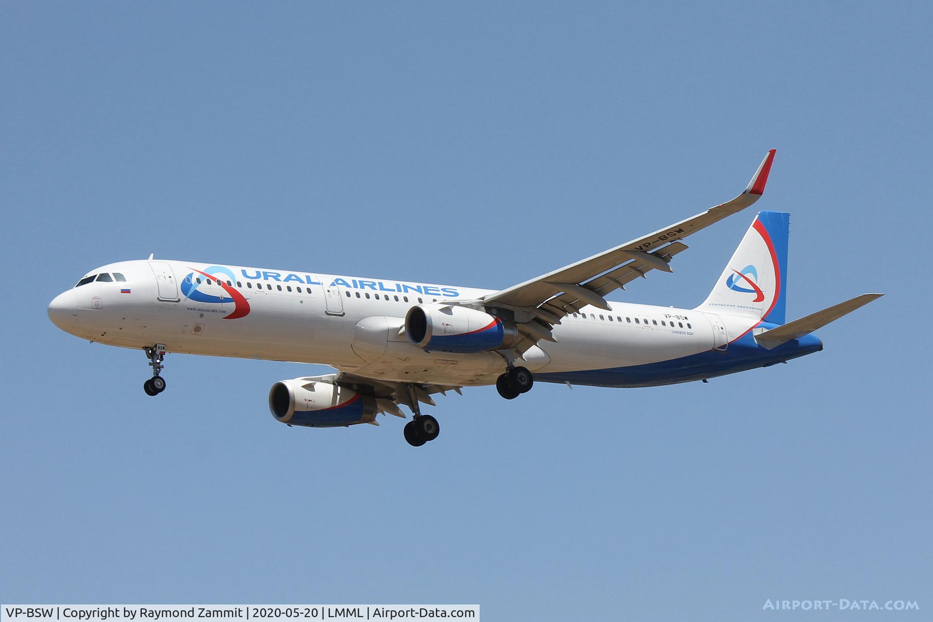 VP-BSW, 2016 Airbus A321-231 C/N 7206, A321 VP-BSW Ural Airlines