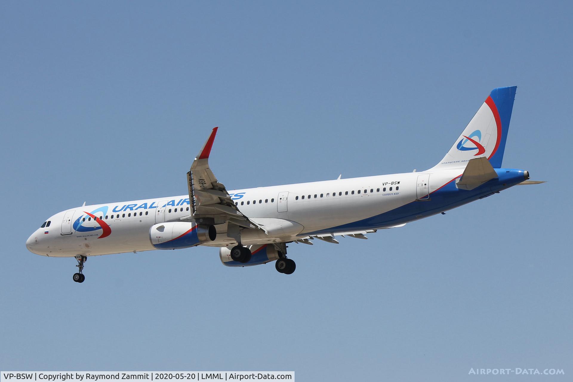 VP-BSW, 2016 Airbus A321-231 C/N 7206, A321 VP-BSW Ural Airlines