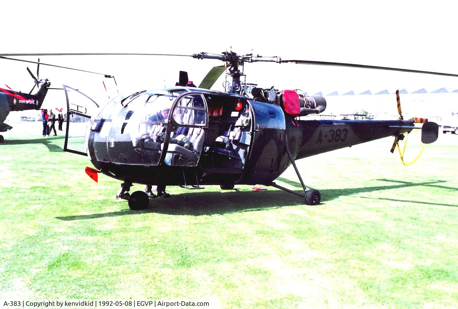 A-383, Aerospatiale SA-316B Alouette III C/N 1383, At the World Helicopter Championships, Middle Wallop.