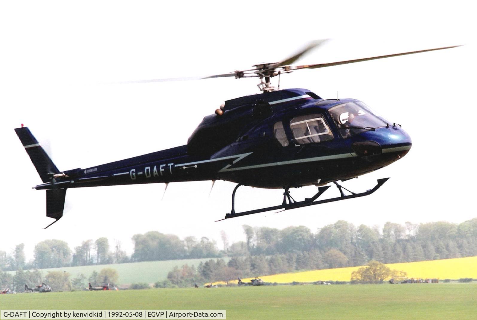 G-DAFT, 1987 Aerospatiale AS-355F-2 Ecureuil 2 C/N 5364, At the World Helicopter Championships, Middle Wallop.